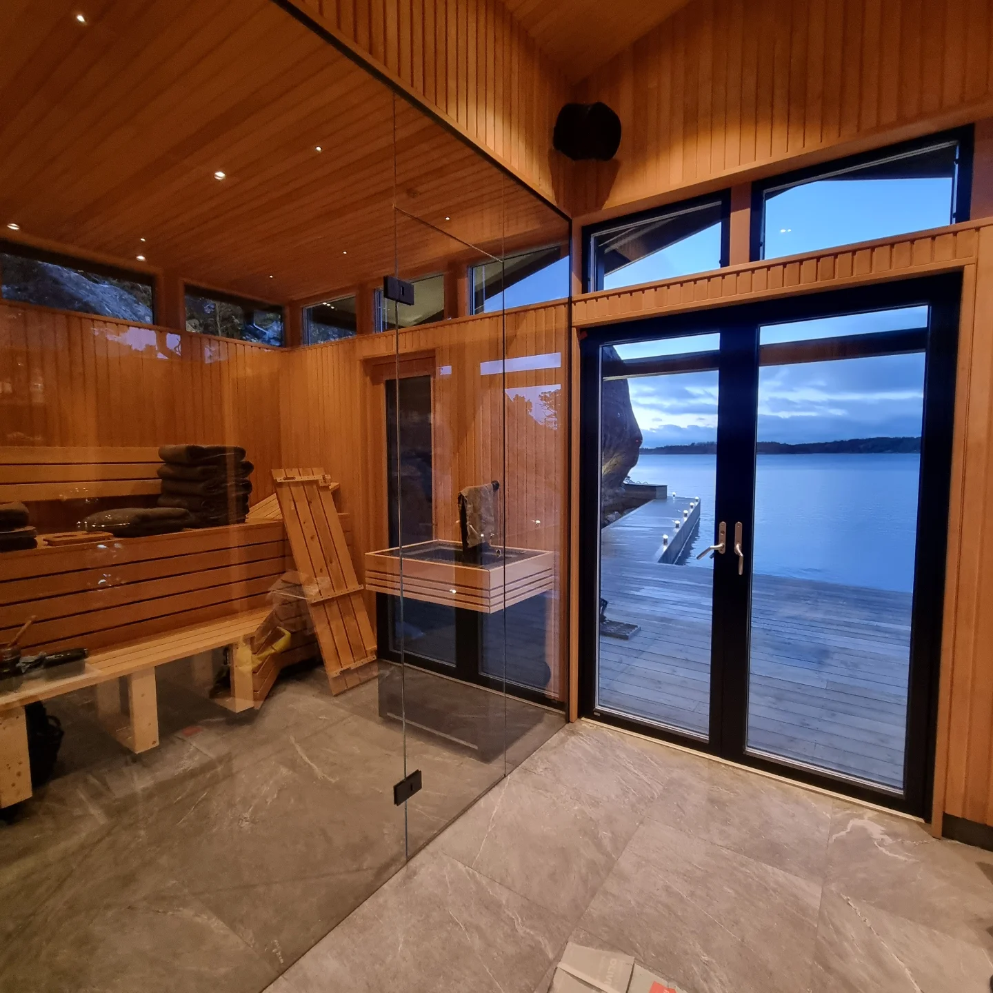 Bastuglas med havsutsikt Värmdö