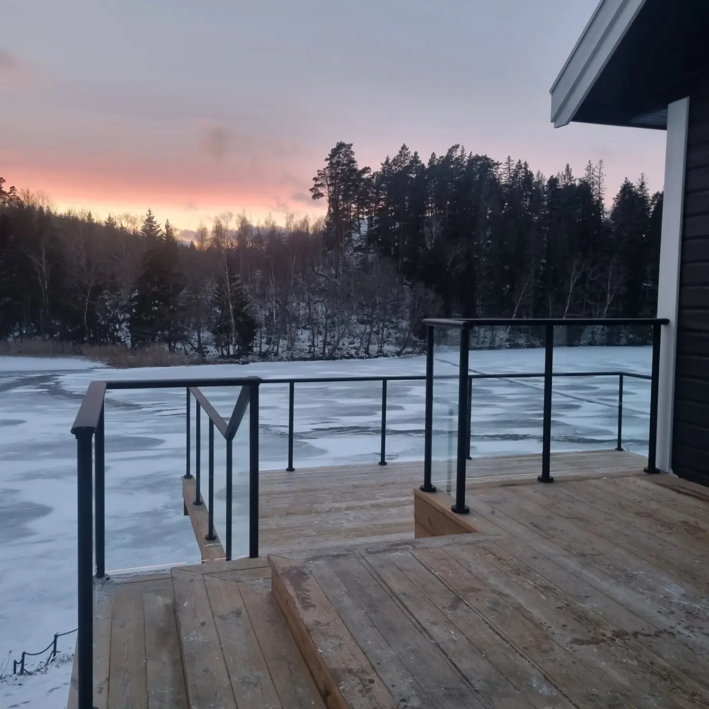 Glasräcke terrass Nacka